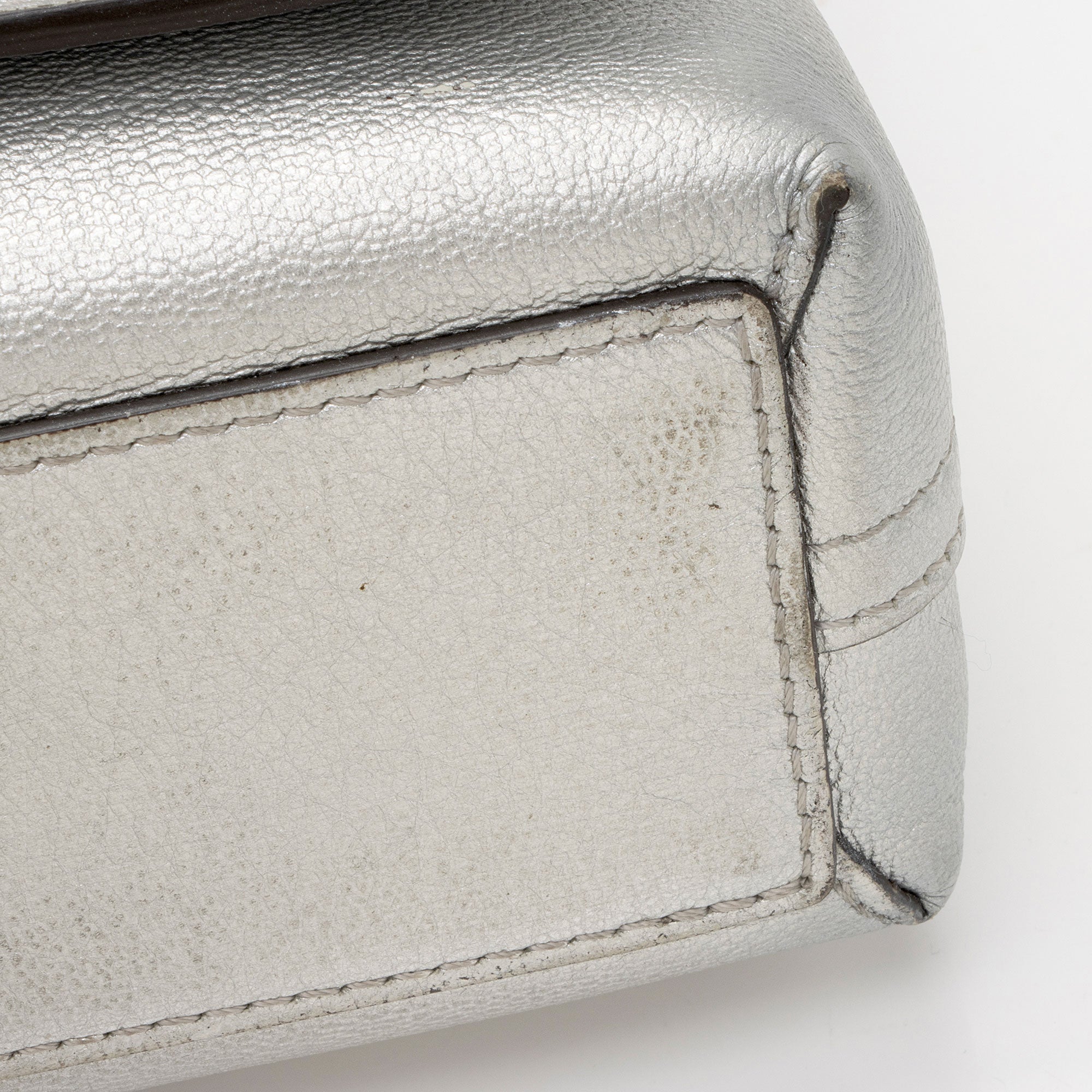 Louis Vuitton Metallic Leather Braided Very Chain Bag (SHF-s7snVl)