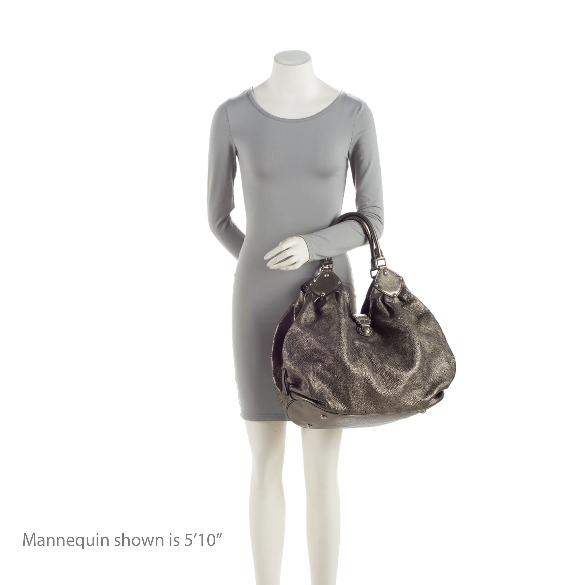 Louis Vuitton Metallic Mahina Leather XL Hobo (SHF-mvCaqy)