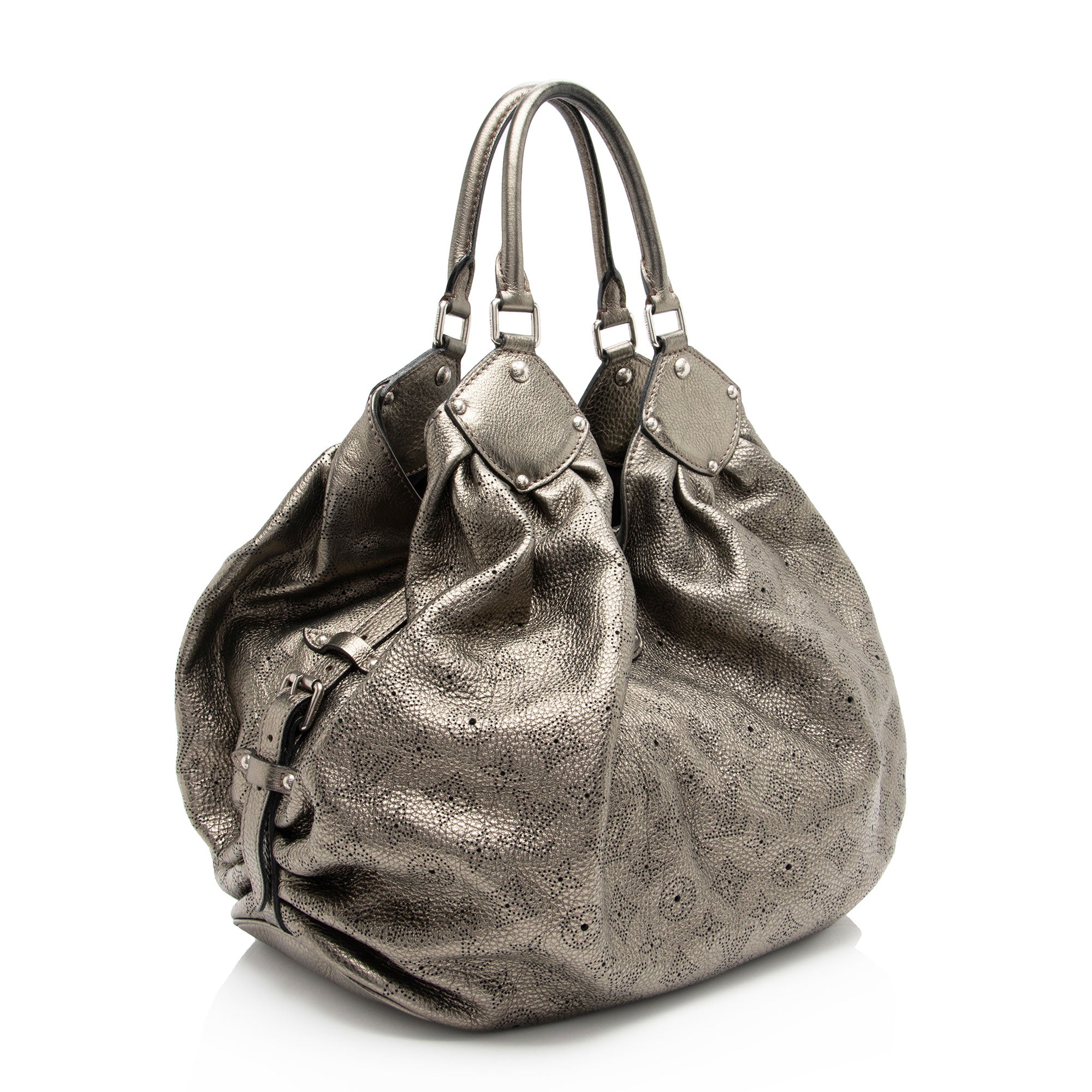 Louis Vuitton Metallic Mahina Leather XL Hobo (SHF-mvCaqy)