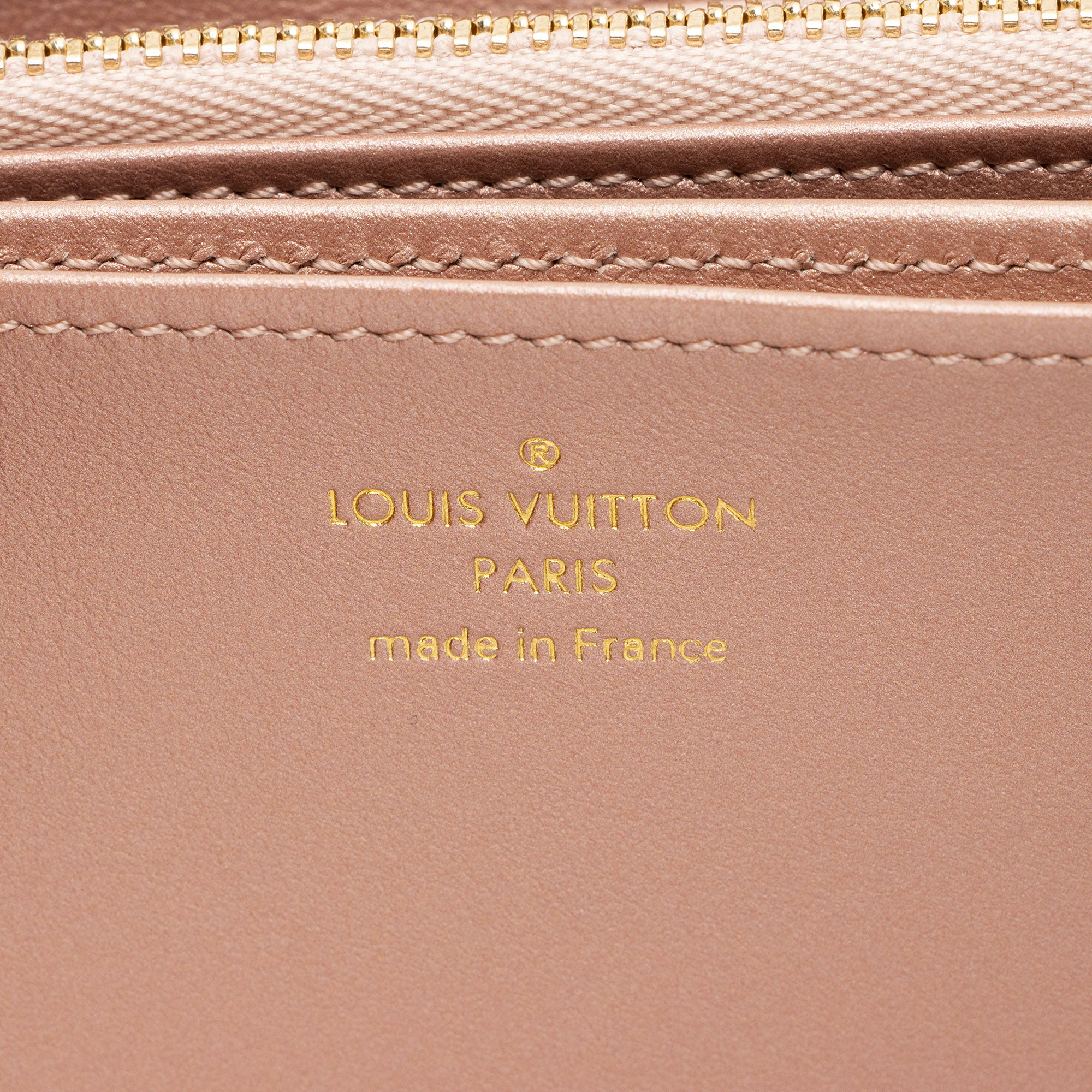 Louis Vuitton Metallic Monogram Embossed Lambskin Coussin Zippy Wallet