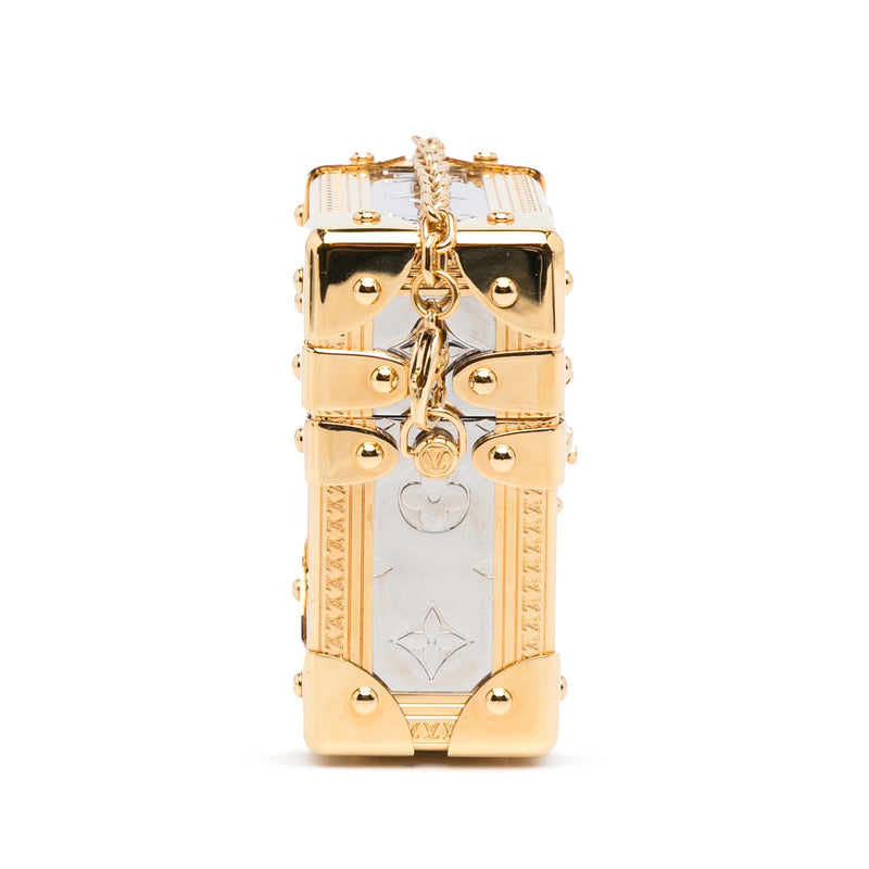 Louis Vuitton Mini Metallic Trunk Box with Chain (SHG-0lKTQn)