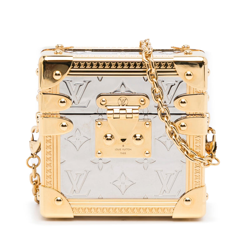 Louis Vuitton Mini Metallic Trunk Box with Chain (SHG-0lKTQn)