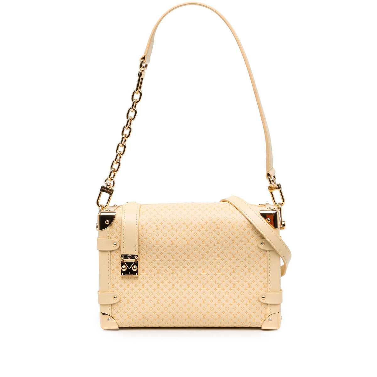 Louis Vuitton Minigram Calfskin Side Trunk MM
