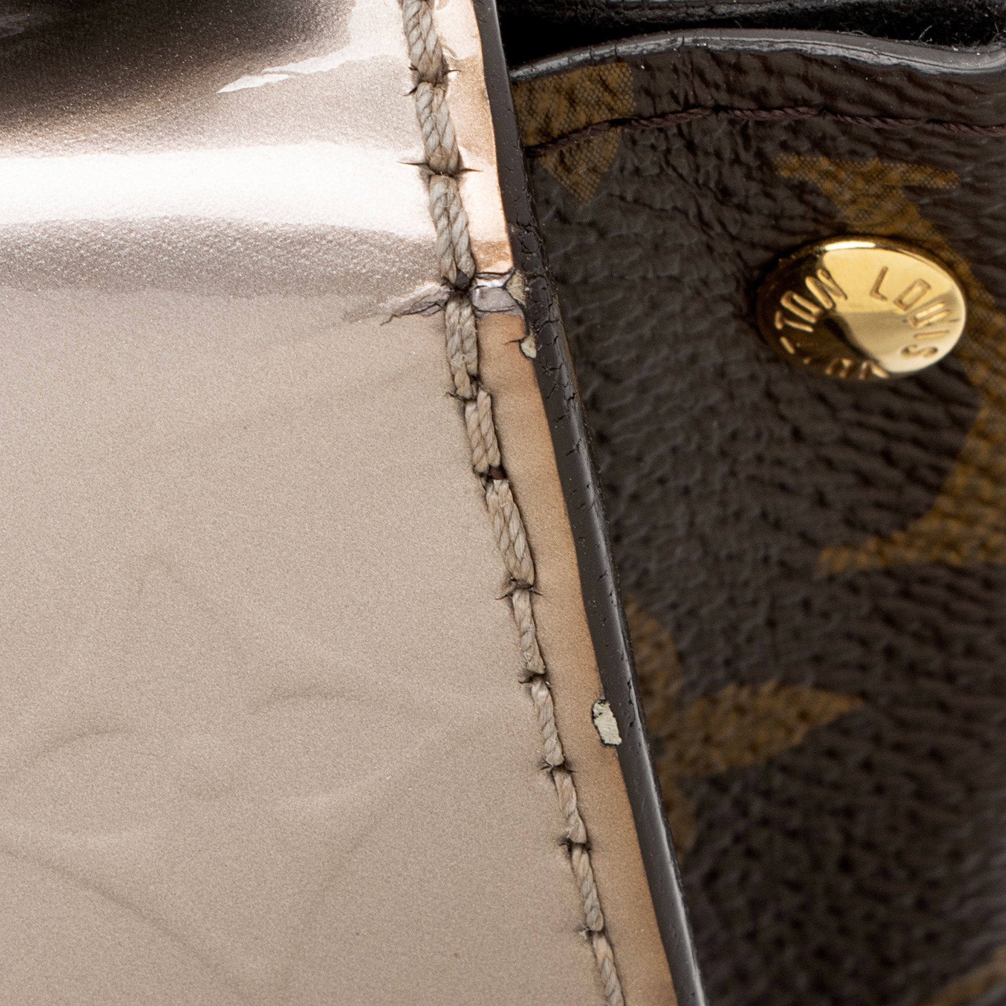 Louis Vuitton Miroir Vernis Spring Street Bitume Satchel (SHF-ptfzF0)