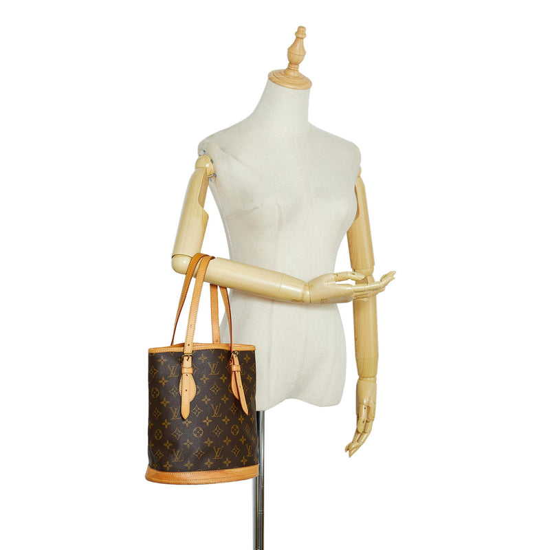 Louis Vuitton Louis Vuitton Bucket PM Monogram Canvas Shoulder Bag