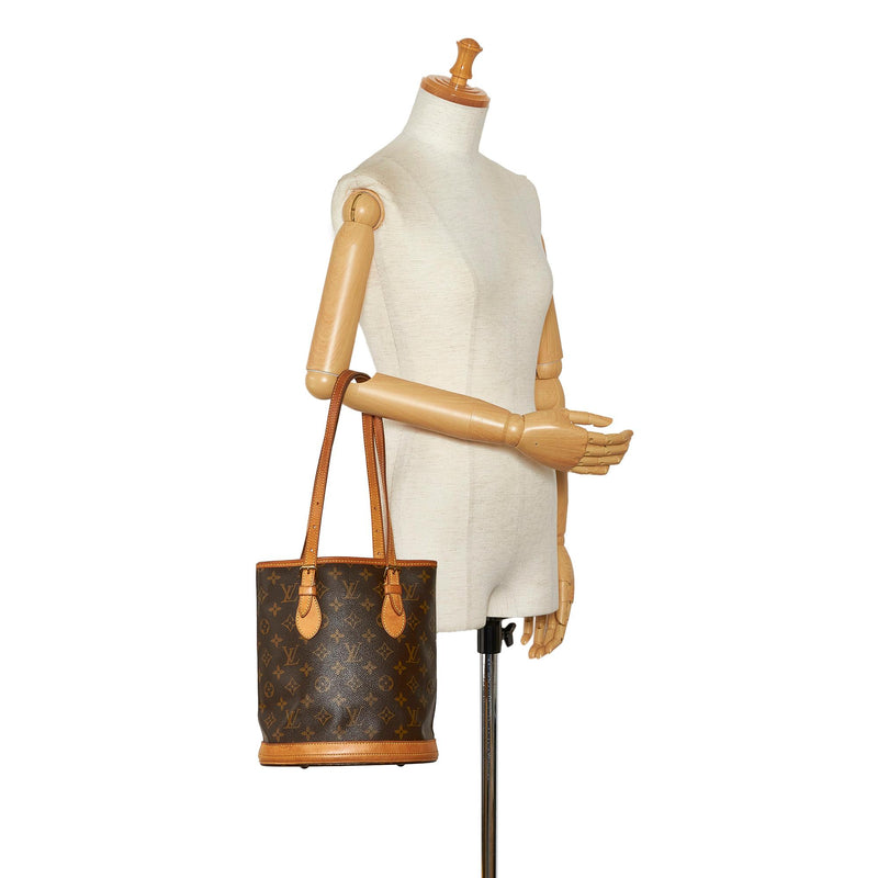 LOUIS VUITTON Bucket PM Monogram Canvas Shoulder Bag