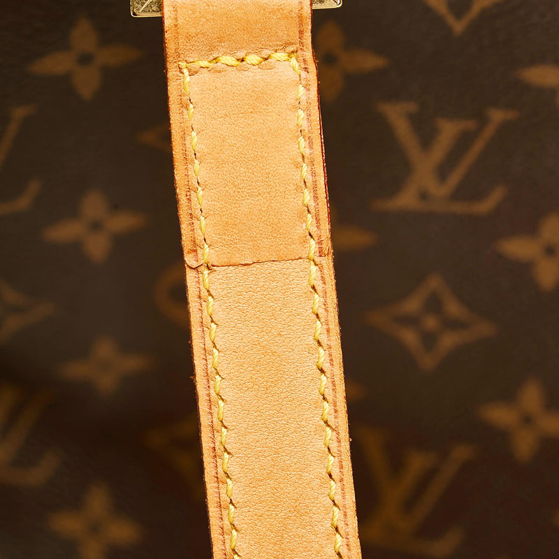 Authentic Louis Vuitton Cabas Piano Brown Monogram Leather Business Bag