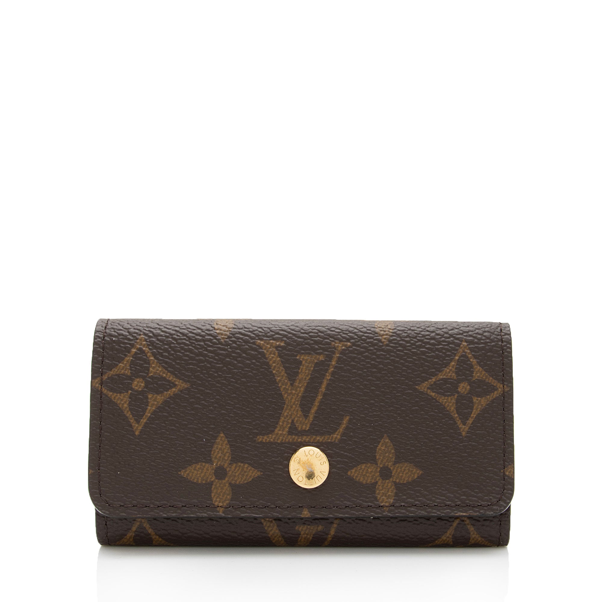 Louis Vuitton Monogram Canvas 4 Key Holder (SHF-n1Q3ZV)