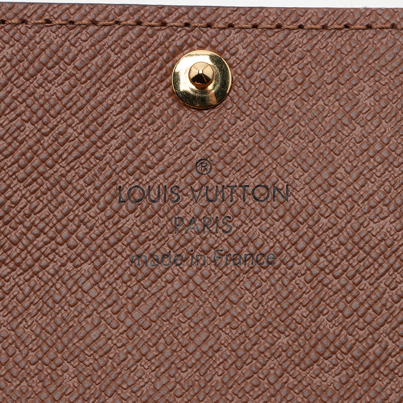 Louis Vuitton Monogram Canvas 6 Key Holder (SHF-pflN6a)