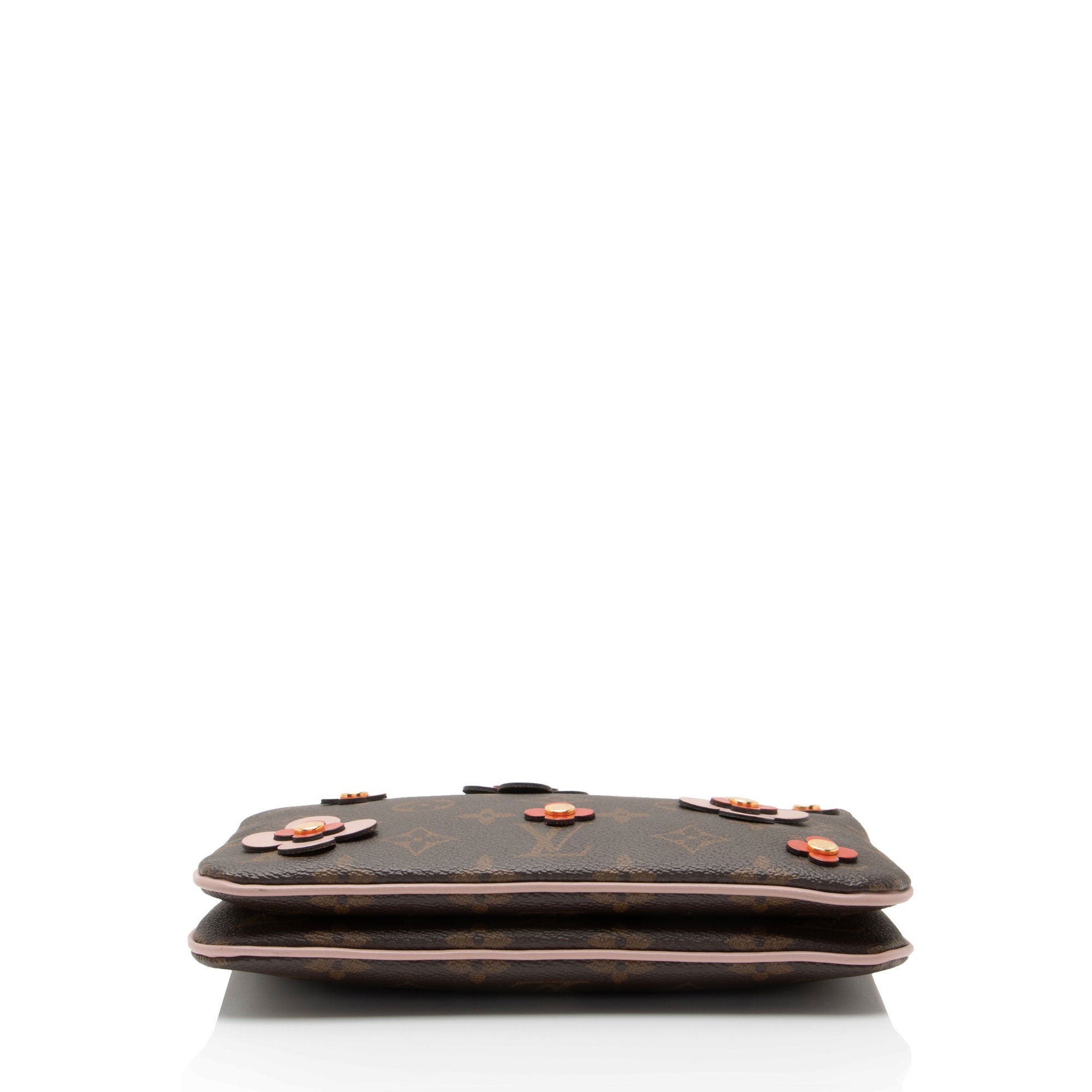 Louis Vuitton Monogram Canvas Blooming Flowers Double Zip Pochette