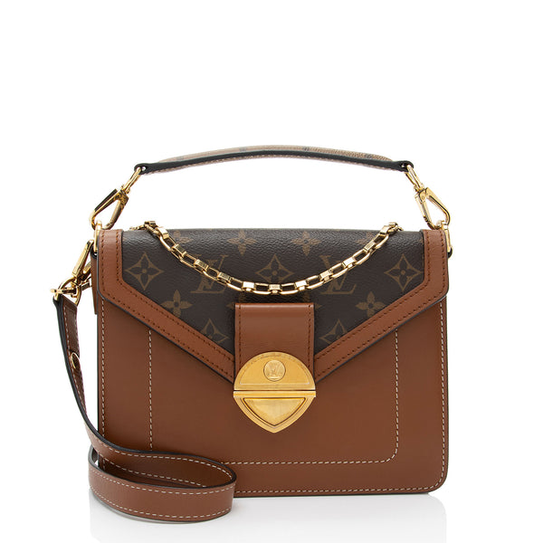 Louis Vuitton Monogram Canvas Calfskin Biface Shoulder Bag (SHF-pm4EFy)