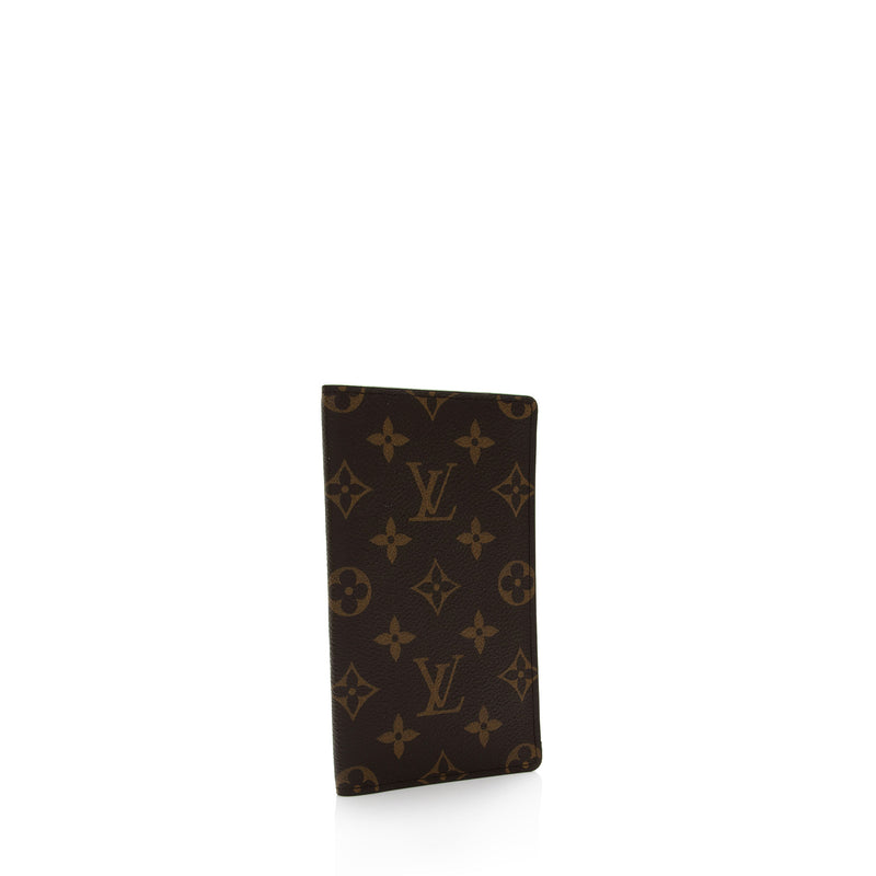 Louis Vuitton Monogram Canvas European Checkbook Cover (SHF-21523