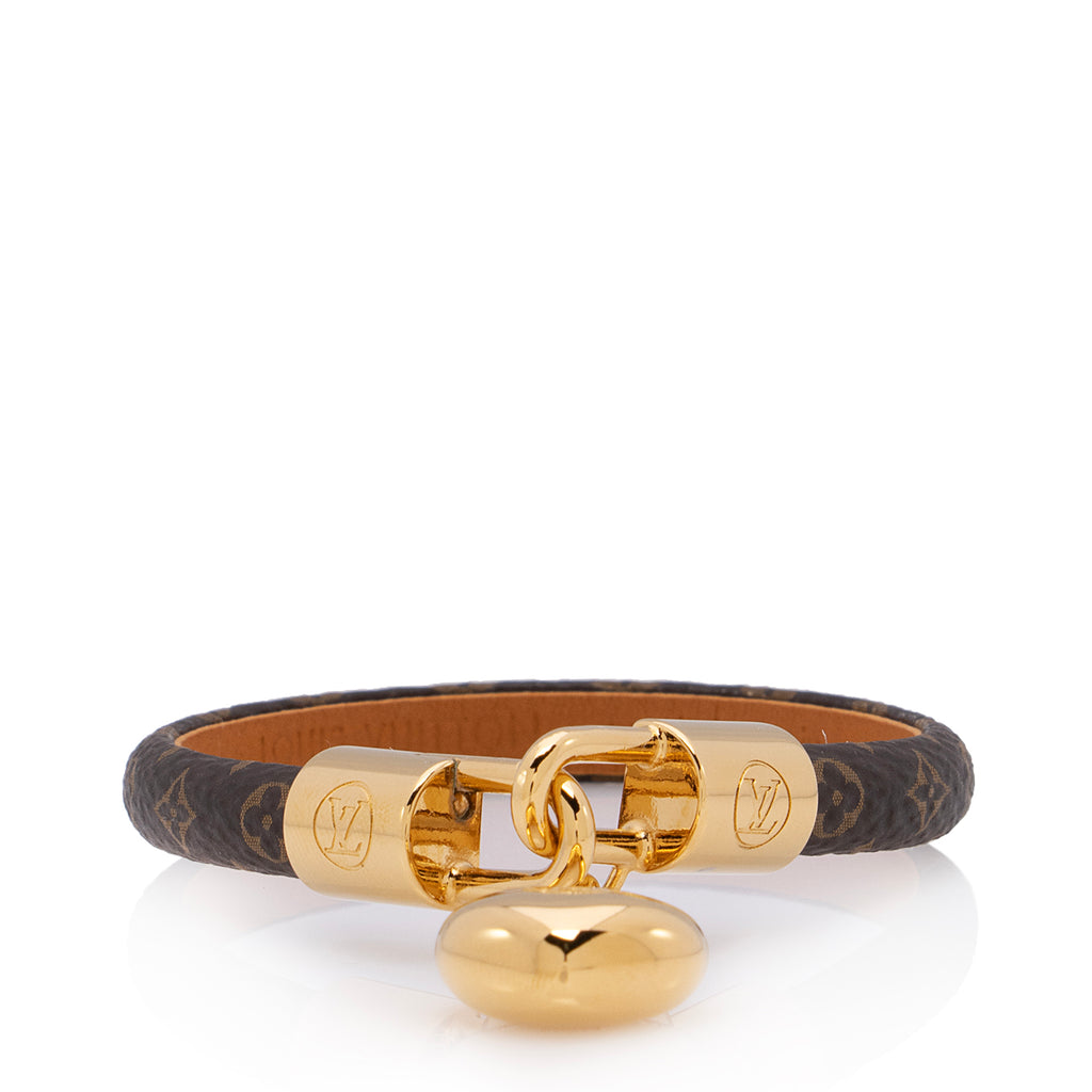Louis Vuitton Monogram Canvas Crazy In Lock Charm Bracelet SHF