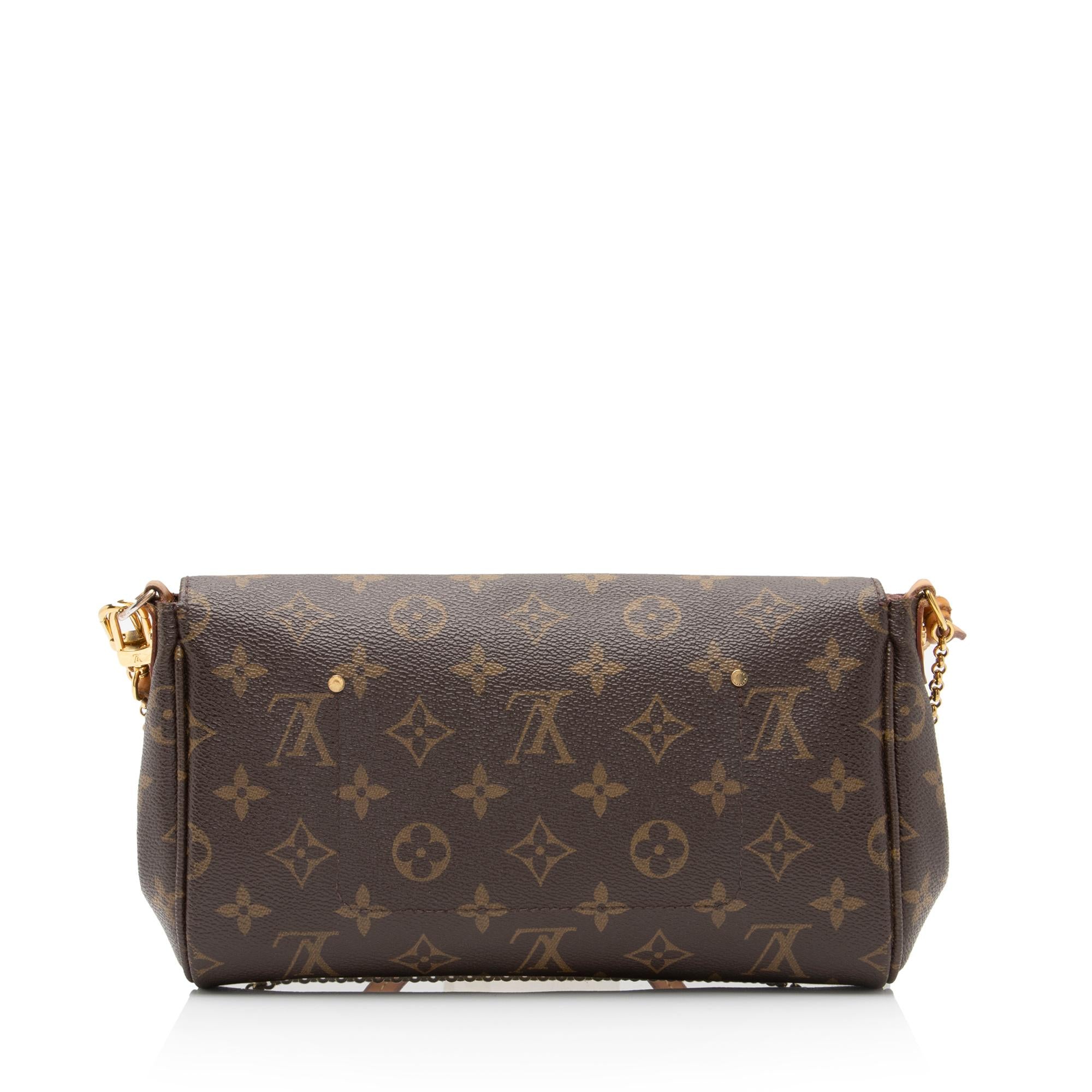 Louis Vuitton Monogram Canvas Favorite MM Shoulder Bag (SHF-52TDrJ)