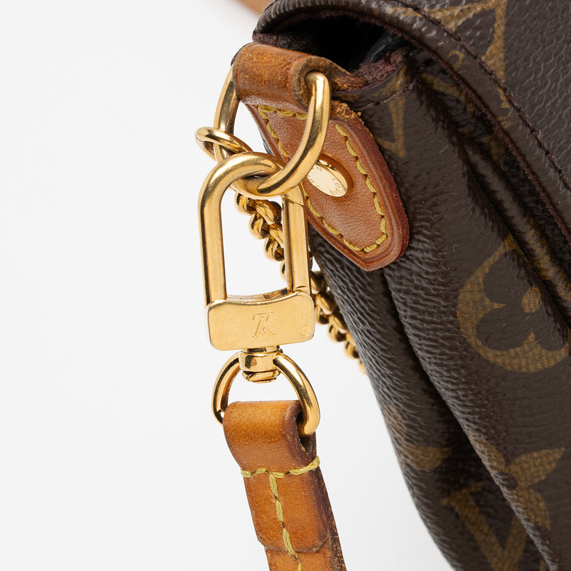 Louis Vuitton Monogram Canvas Favorite MM Shoulder Bag (SHF-pBpiVp)
