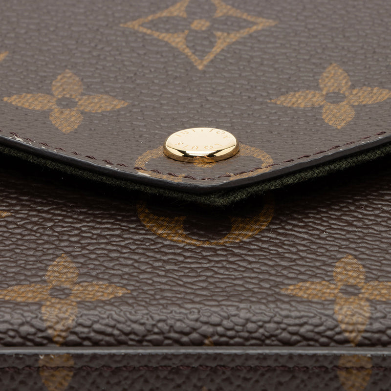 Louis Vuitton Felicie Strap & Go Handbag Monogram Canvas Brown 11434688