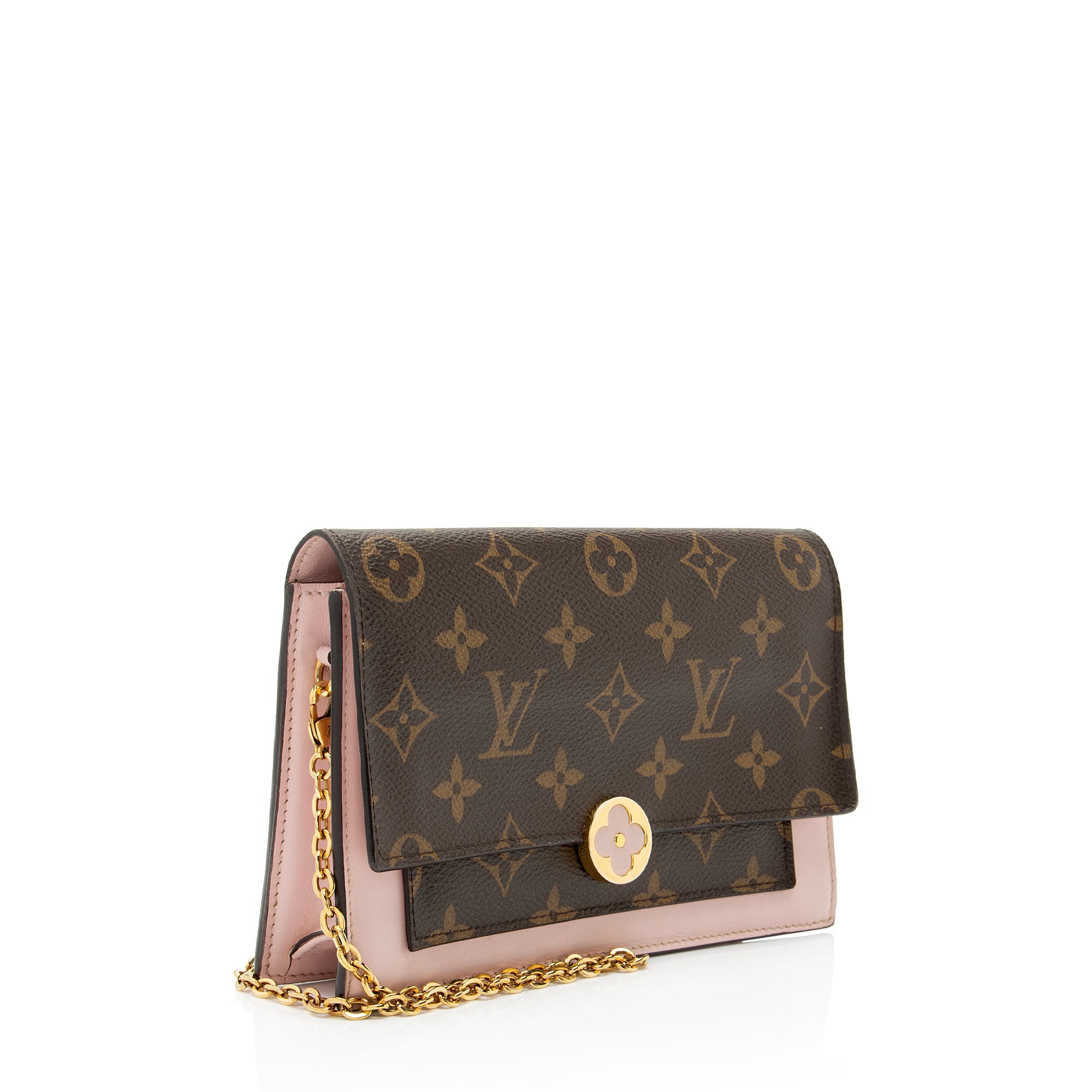 Louis Vuitton Monogram Canvas Flore Chain Wallet