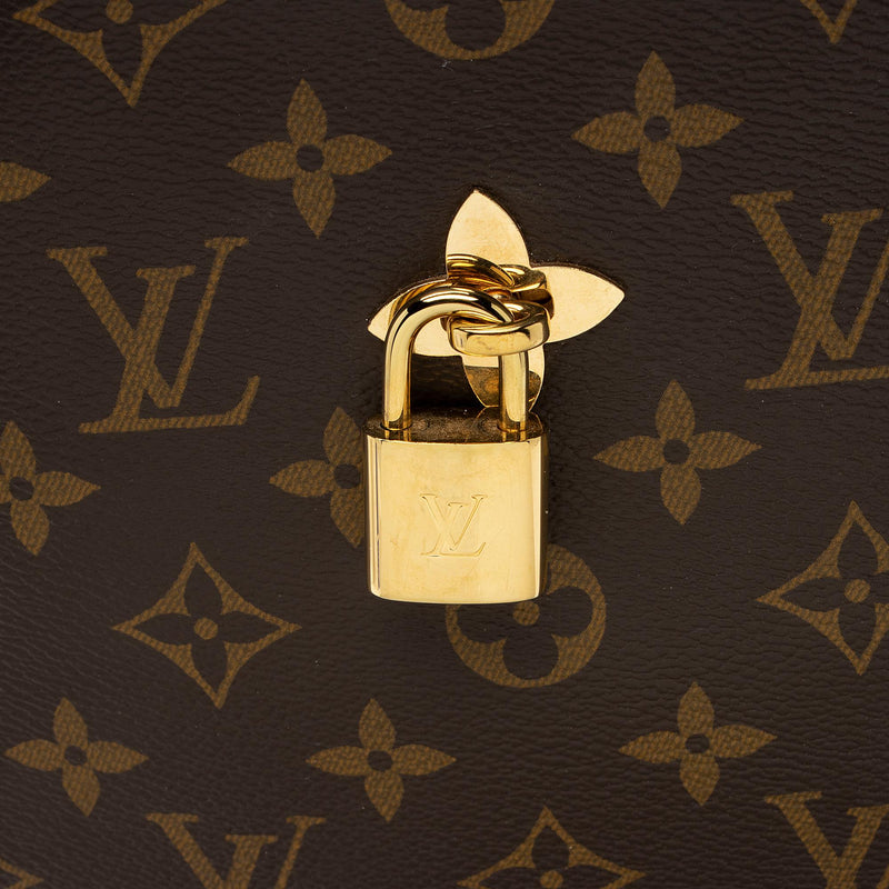Louis Vuitton Flower Hobo Monogram Canvas Brown