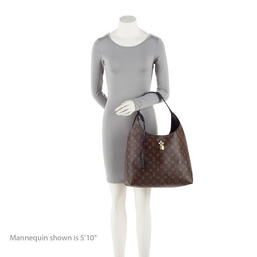 Louis Vuitton Monogram Canvas Flower Hobo (SHF-AX6i3w)