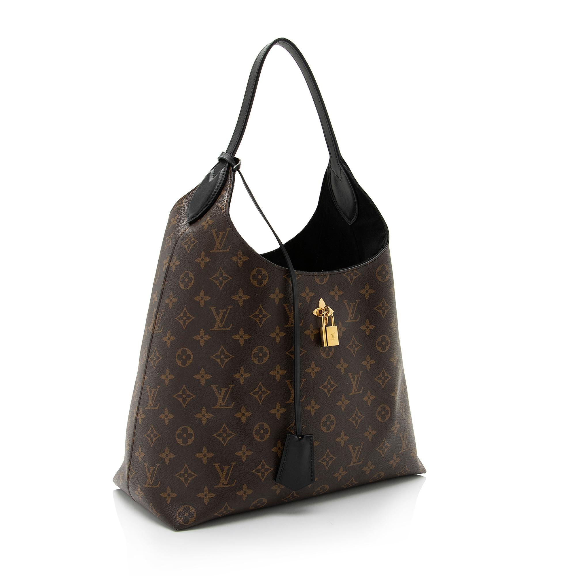 Louis Vuitton Monogram Canvas Flower Hobo (SHF-AX6i3w)