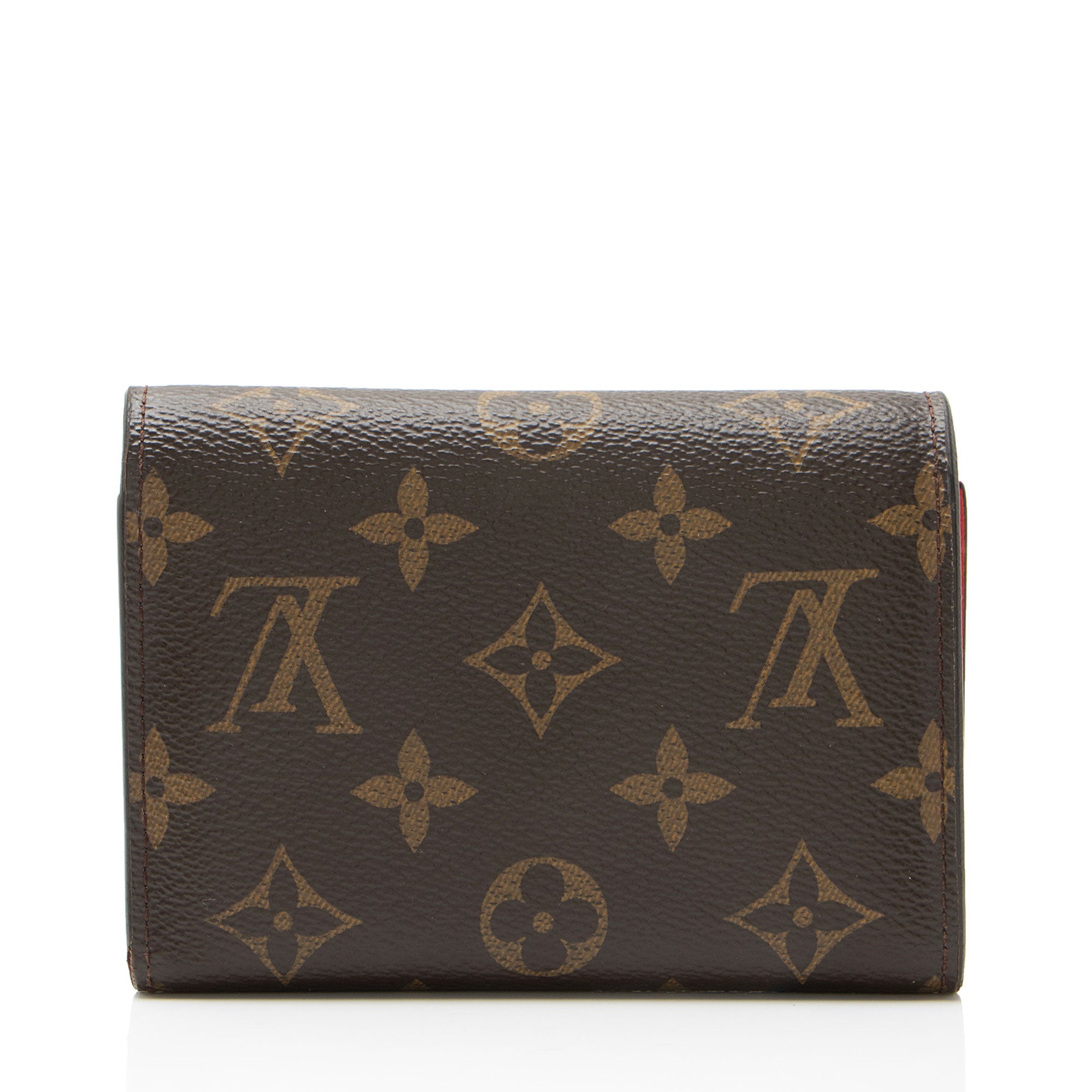 Louis Vuitton Monogram Canvas Flower Lock Compact Wallet