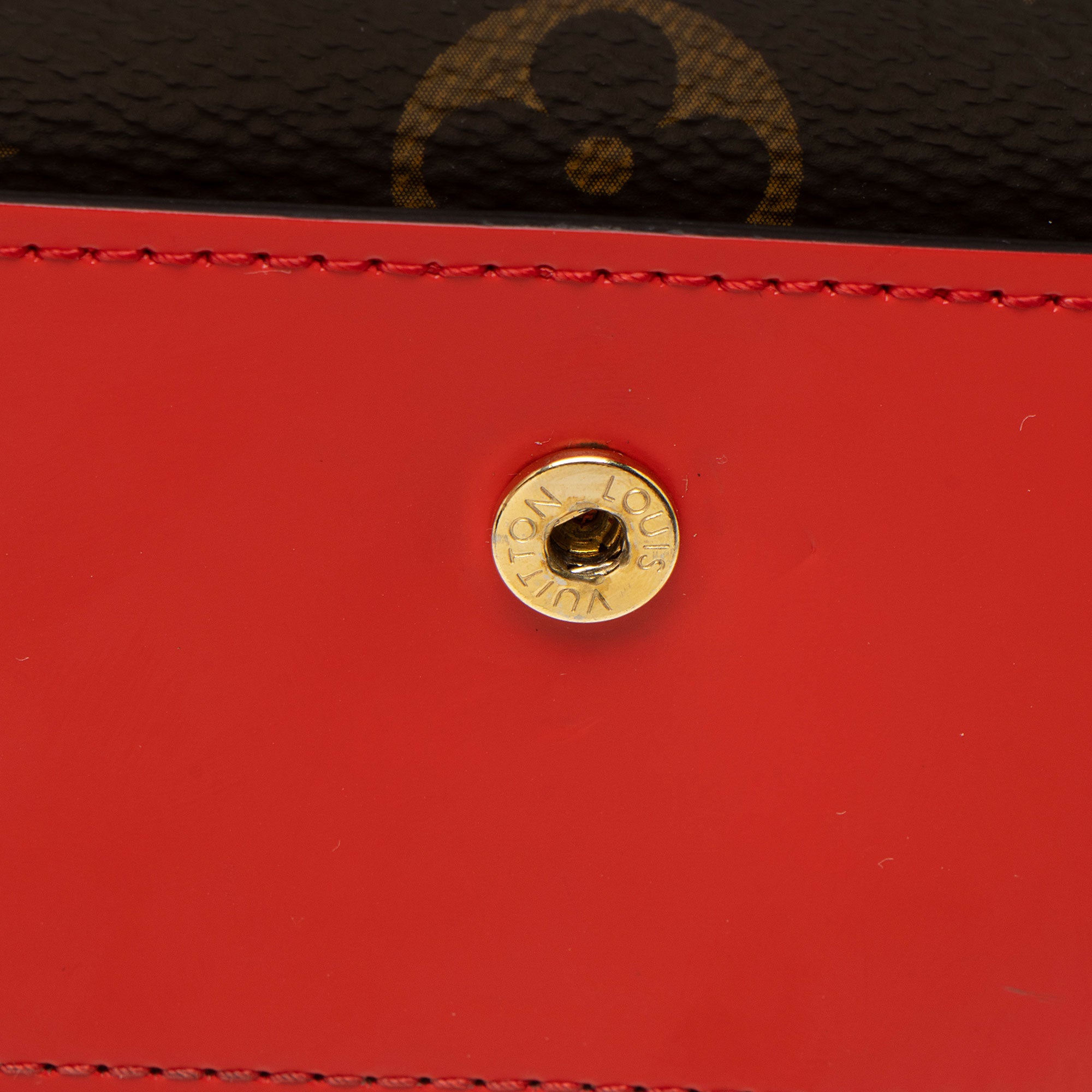Louis Vuitton Monogram Canvas Flower Lock Compact Wallet