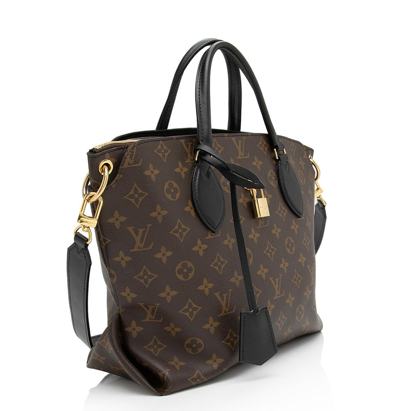 Louis Vuitton Black Monogram Canvas Flower Tote Louis Vuitton