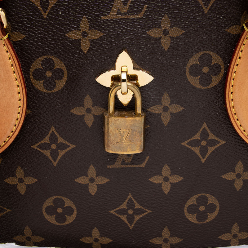 Louis Vuitton Flower Tote Monogram Shoulder Bag Canvas Brown Women's LOUIS  VUITTON