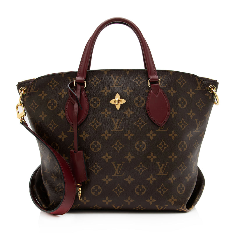 Louis Vuitton Neverfull MM Floral Pattern Silver in Coated Canvas/Leather  with Gold-tone - US