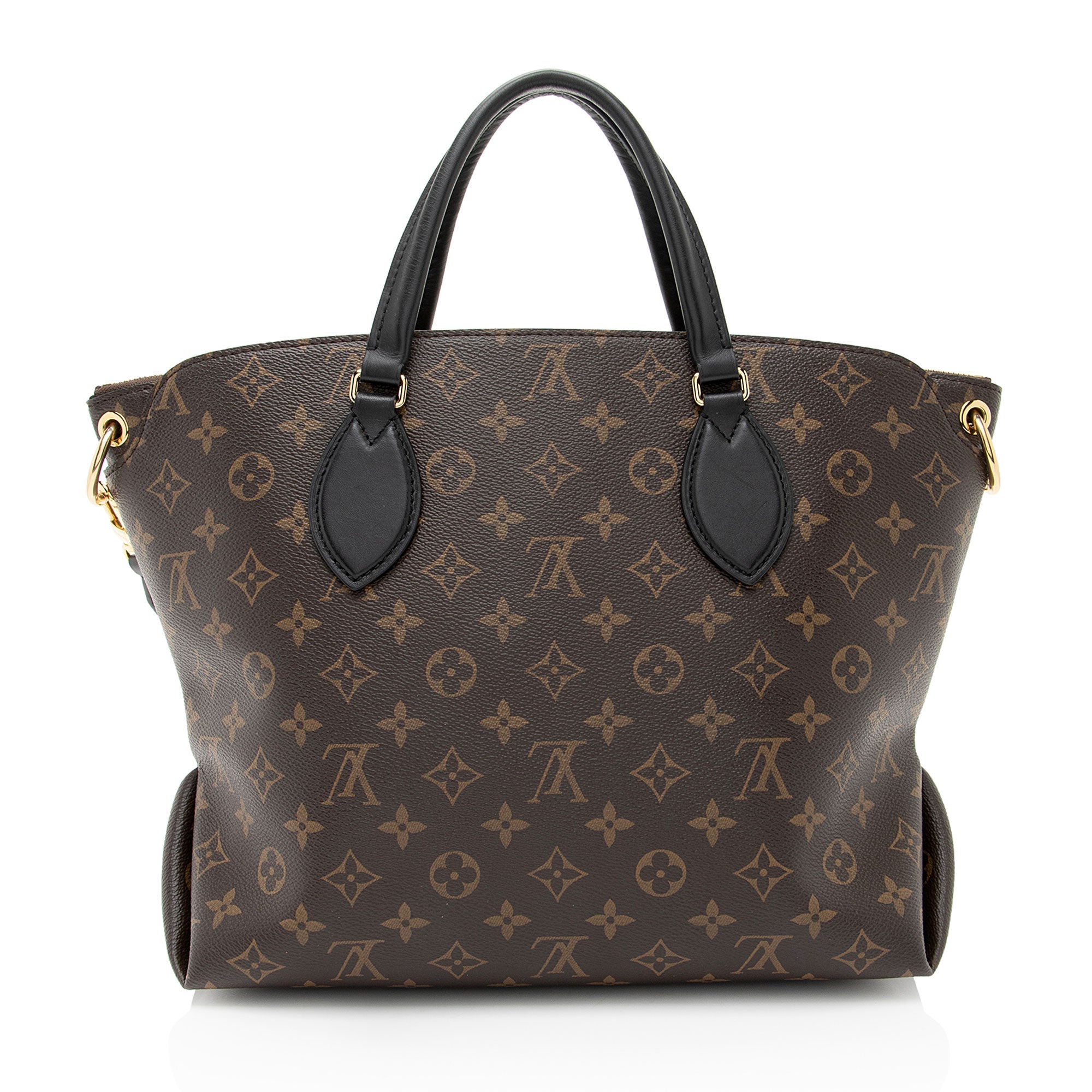 Louis Vuitton Monogram Canvas Flower MM Zip Tote (SHF-JXE385)
