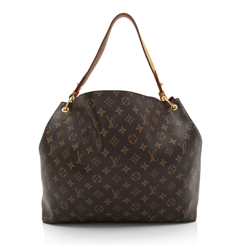 Louis Vuitton Monogram Canvas Graceful MM Hobo SHF dAqT5n LuxeDH