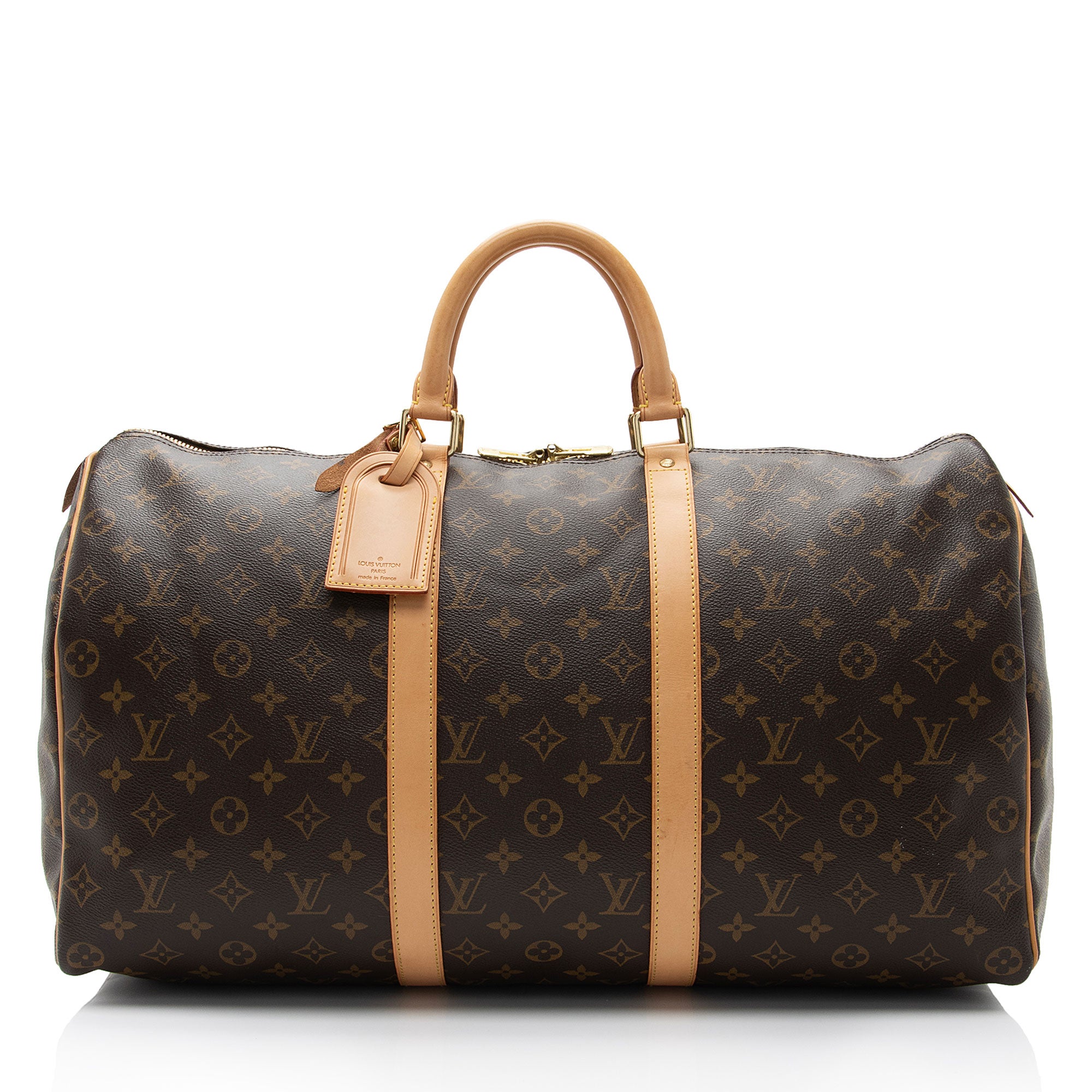 Louis Vuitton Monogram Canvas Keepall 50 Duffle Bag (SHF-2N6ZWx)