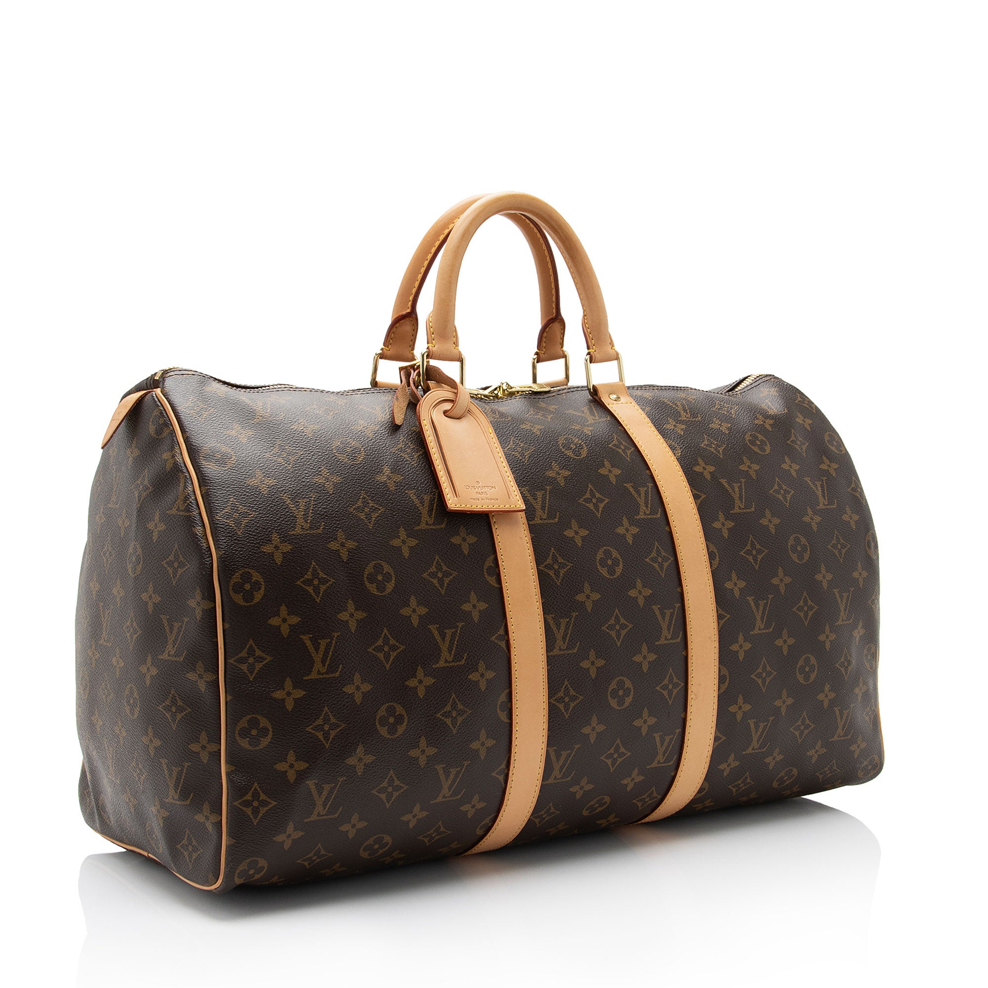 Louis Vuitton Monogram Canvas Keepall 50 Duffle Bag (SHF-2N6ZWx)