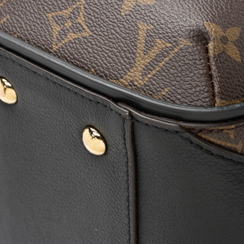 Authentic Louis Vuitton Black/Monogram Kimono Tote Bag