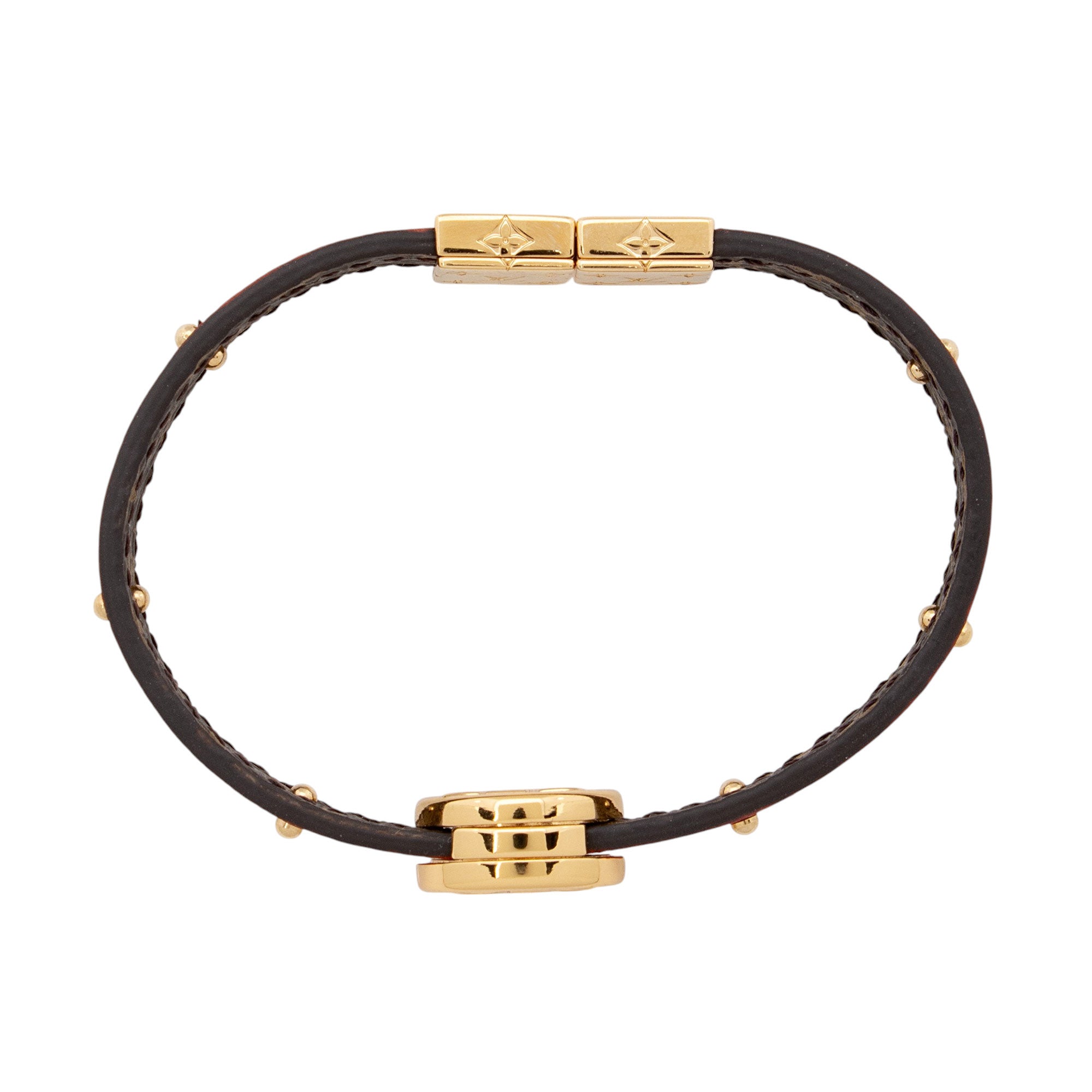 Louis Vuitton Mini Monogram Canvas LV Circle Reversible Bracelet