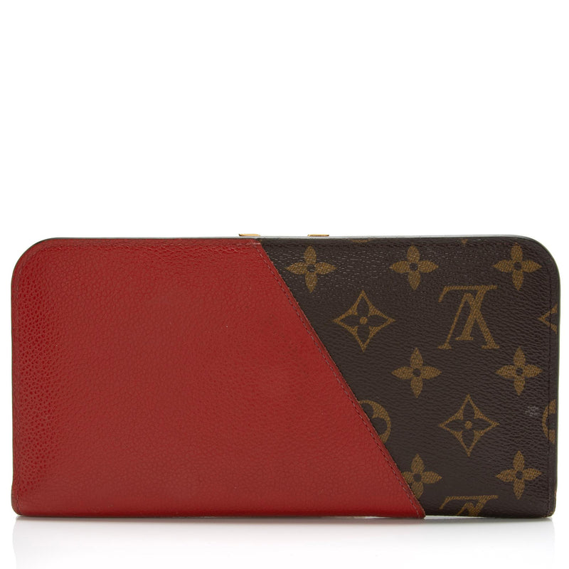 Louis Vuitton Card Holder Coin Red in Leather/Canvas with Silver-tone - US