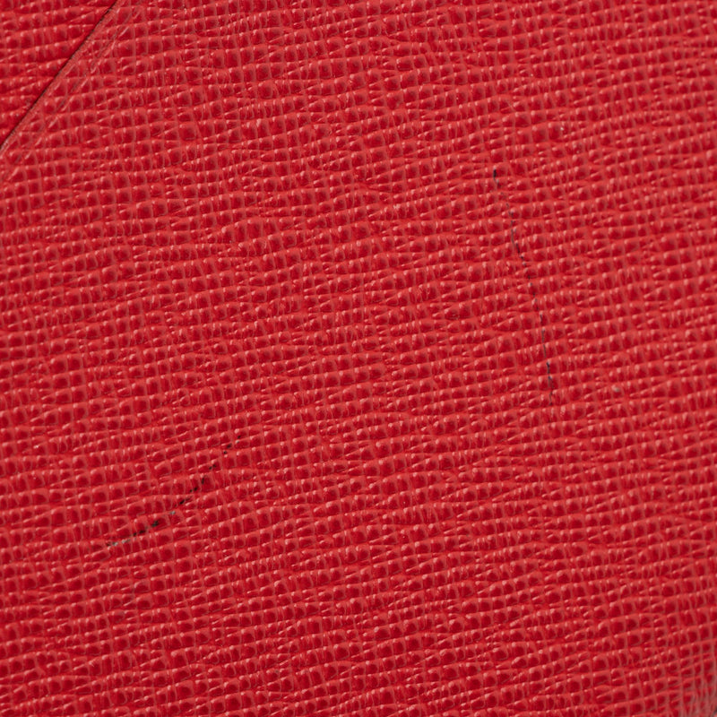 Monogram Canvas & Red Leather Kimono Wallet