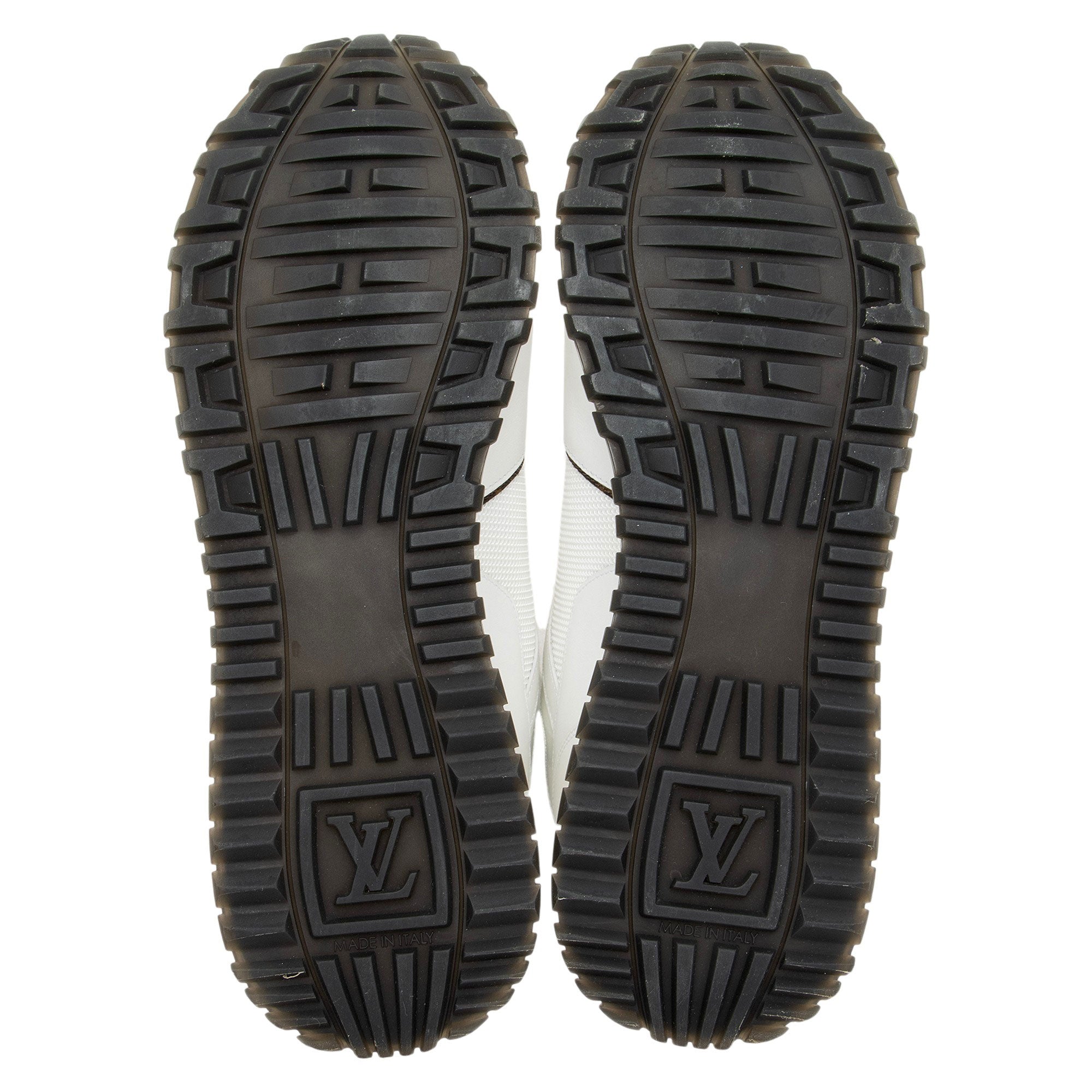 Louis Vuitton Monogram Canvas Leather Run Away Sneakers - Size 8 / 38