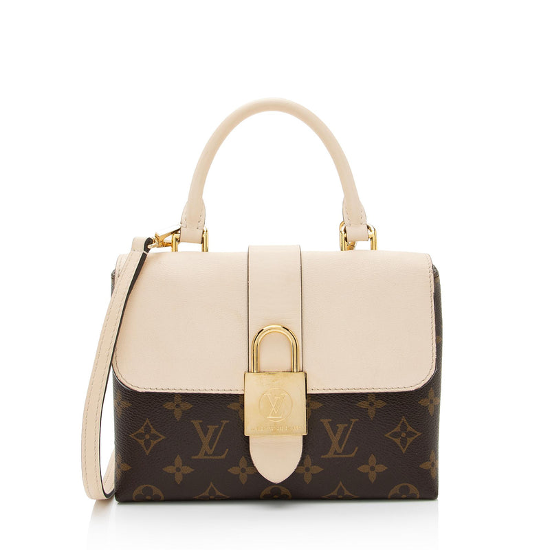 Louis Vuitton LOCKY Handbag Monogram Canvas with Leather Bb Brown