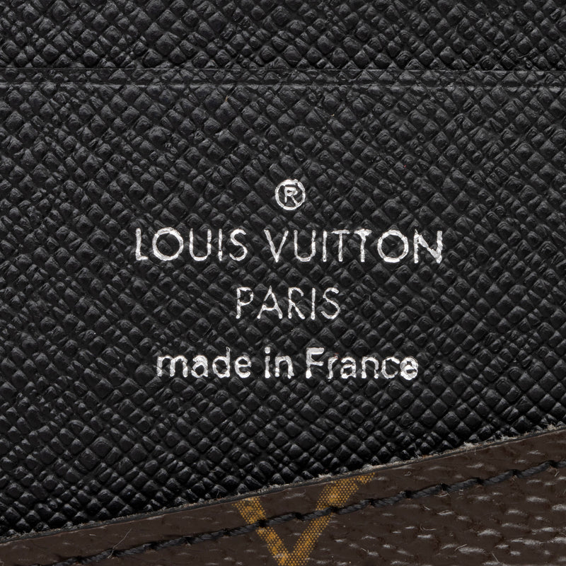 Louis Vuitton Monogram Canvas Macassar Brazza Wallet (SHF-rPonMd)