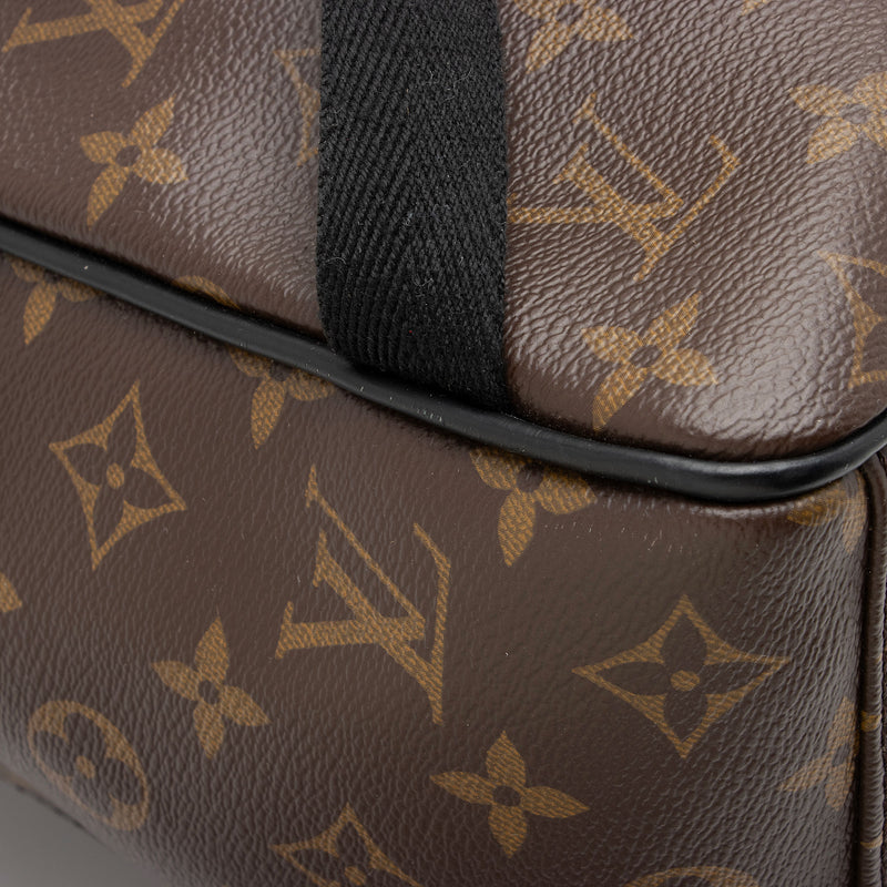 Louis Vuitton Josh Backpack Monogram Macassar Brown/Black in Coated Canvas/ Leather with Silver-tone - US