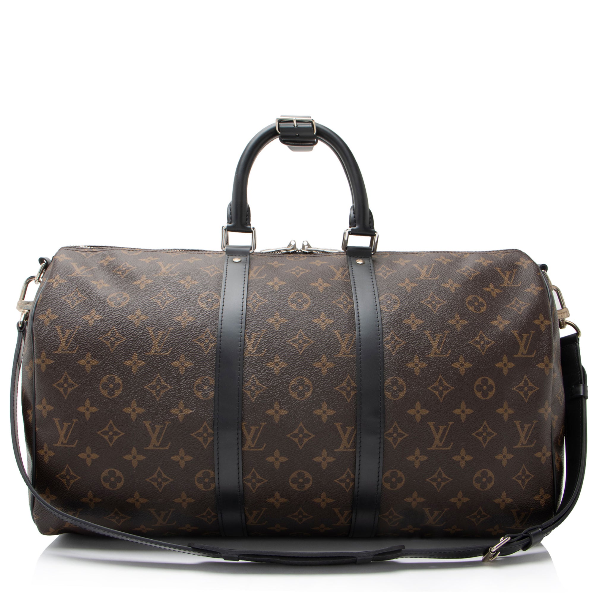 Louis Vuitton Monogram Canvas Macassar Keepall Bandouliere 45 Duffle