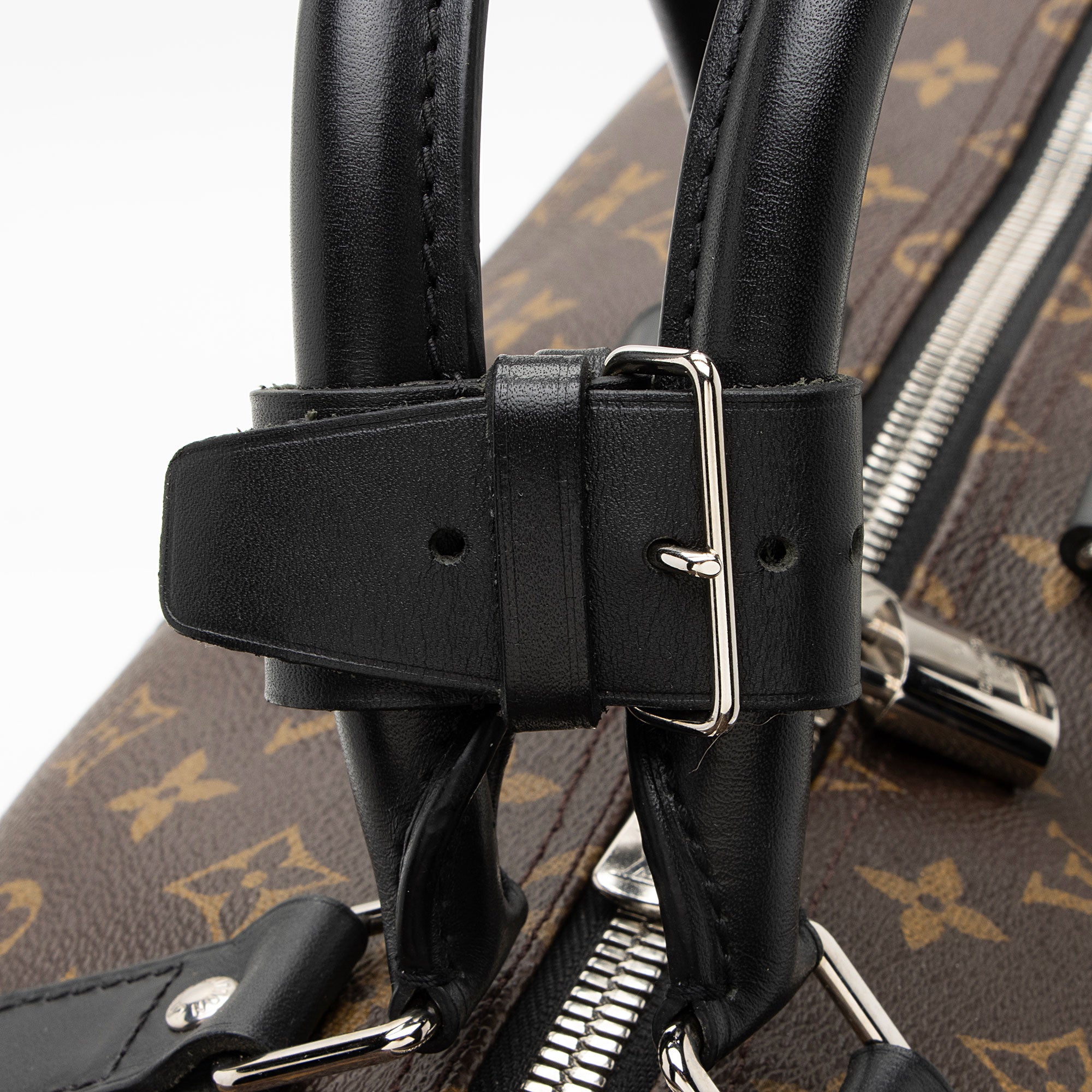Louis Vuitton Monogram Canvas Macassar Keepall Bandouliere 55 Duffle