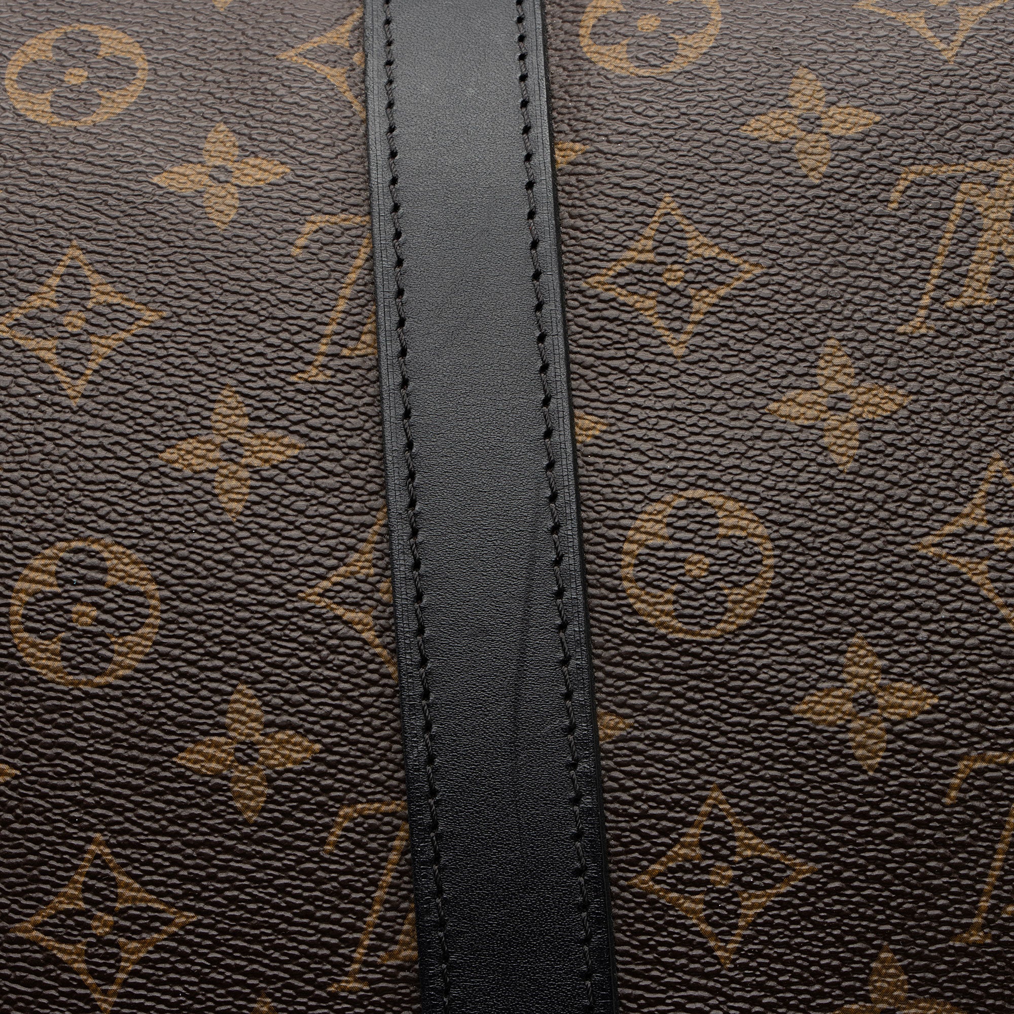 Louis Vuitton Monogram Canvas Macassar Keepall Bandouliere 55 Duffle