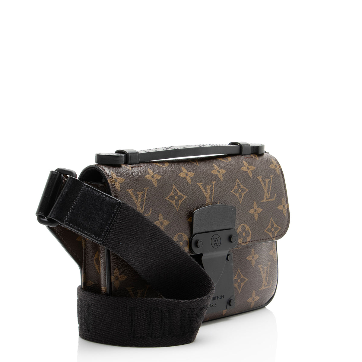 Louis Vuitton Monogram Canvas Macassar S Lock Sling Bag