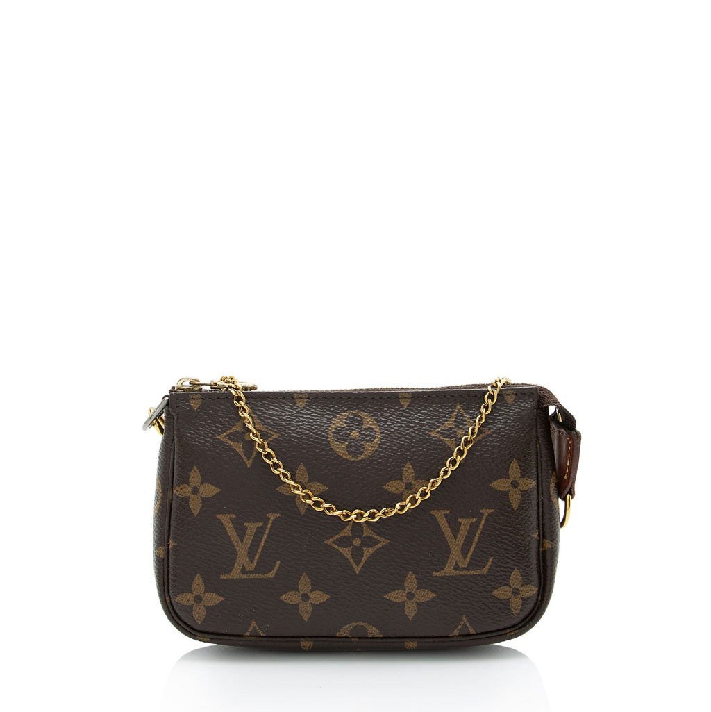 Louis Vuitton Monogram Canvas Small Mini Evening Clutch Pochette Shoulder  Bag