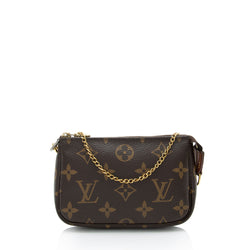 Pochette accessoire leather handbag Louis Vuitton Black in Leather