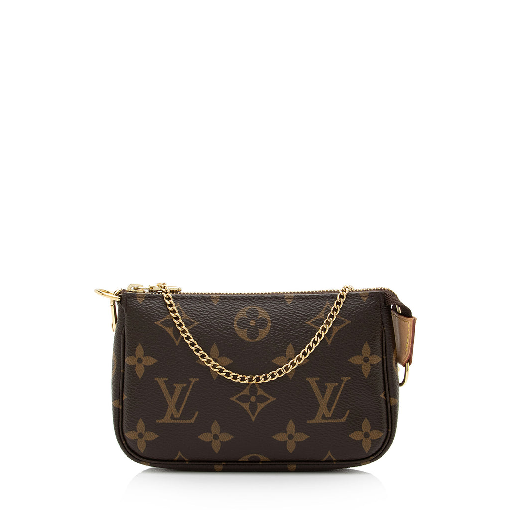 Louis Vuitton Mini Pochette Accessories On Chain Monogram in Monogram  Coated Canvas with Gold-tone - US