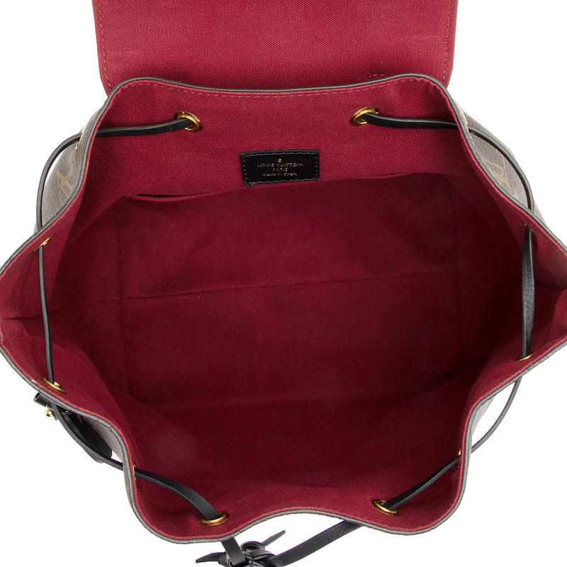 louis vuitton black and red backpack