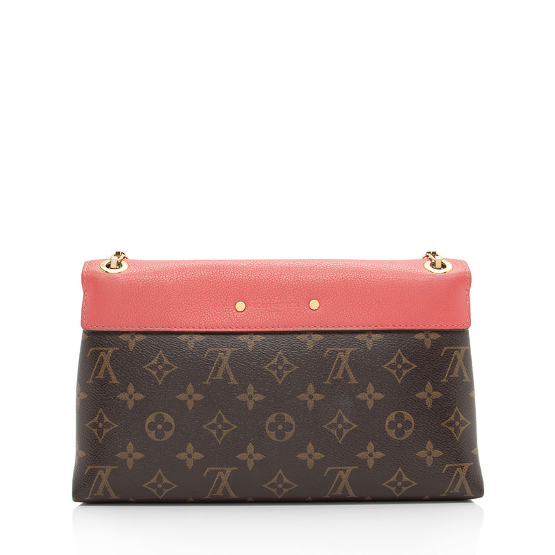 Louis Vuitton Monogram Canvas Pallas Chain Shoulder Bag (SHF-PklqEx)